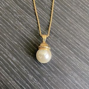 Napier 24” Necklace with large pearl